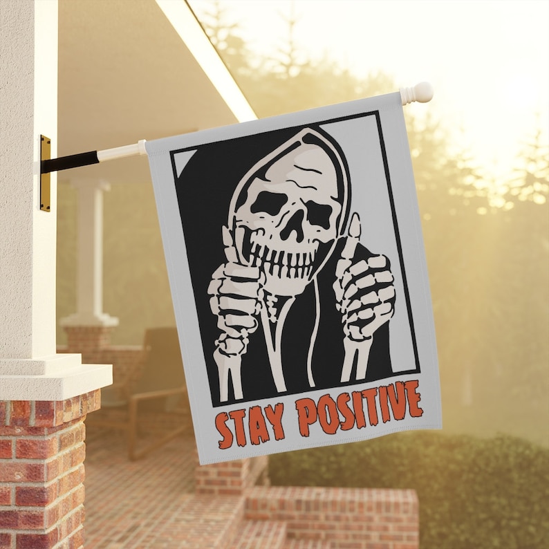 Halloween Decor Outdoor Skeleton Garden Flag Halloween House