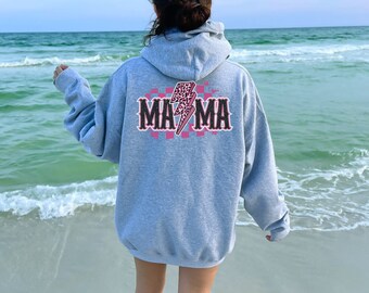 Women's Zip Up Hoodie, Mama Sweatshirt, Est Sweatshirt, Mothers Day Gift, Cool Mom, First Mothers Day Gift, Mom Life Shirt, New Mom Gift