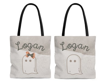 Personalized Trick or Treat bag, Trick-or-treat Bucket, Kids Halloween Bucket, Personalized, Halloween Candy Bag, Ghost Tote, Halloween Gift