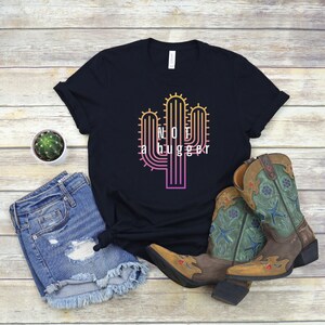 Not A Hugger Shirt, Western Cactus Shirt, Not A Hugger Funny Shirt, Introvert Shirt, Funny Graphic Tee, T-Shirt For Women, Cactus Shirt