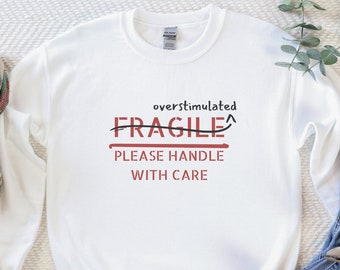 Sudadera con neurodivergencia para adultos sobreestimulados / Regalo para la concienciación sobre TDAH, TLP y autismo / Suéter sensorial divertido con disfunción ejecutiva