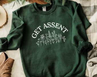Get Assent Behavior Analyst ABA Sweater, BCBA Sweatshirt, RBT Gifts, Wildflower Slp Crewneck, AbA Therapy Shirt Thank You, SpEd Teacher Gift