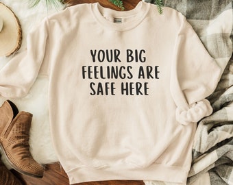 Behavior Analyst BCBA Sweatshirt, Big Feelings RBT Sweater, ABA Therapy Shirt Thank You, rbt Therapist Gift, Special Education Teacher Shirt