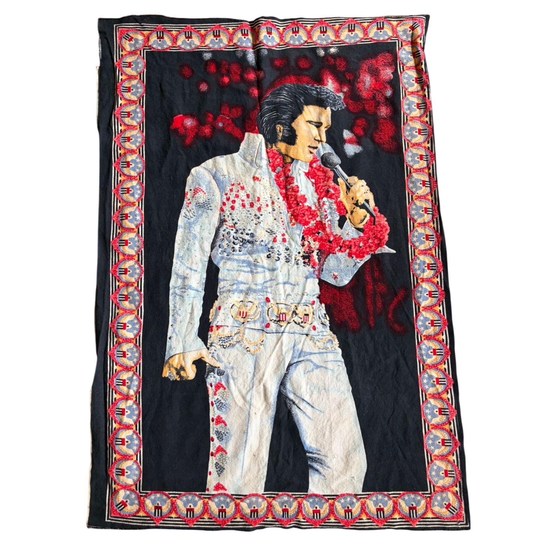 90s エルヴィス・プレスリー ビンテージラグ タペストリー USA製 Elvis Tapestry - Etsy