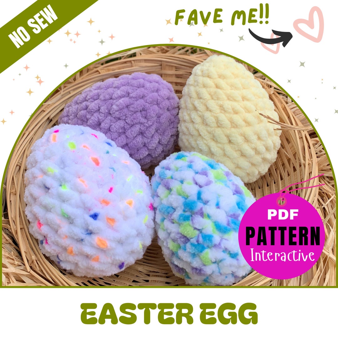 No Sew Easy EGG Pattern, Amigurumi Perfect Egg Pattern, Downloadable ...