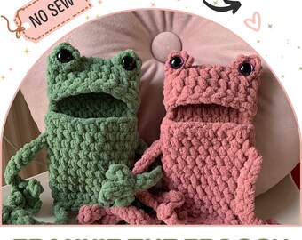 Motif grenouille sans couture, motif grenouille grande gueule, grenouille au crochet, motif grenouille aux longues jambes, motif iPad au crochet, grenouille au crochet