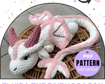 Modèle au crochet Elvira la fée dragon