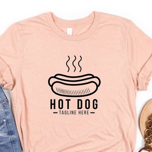 Hot Dog Shirt, Hot Dog Tagline Here Shirt, Hot Dogs, Hot Dog Lover Gifts, Funny Hot Dog Shirt, Hot Dog Addict,Hot Dog Themed Gifts, Hot Dog