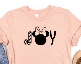 Camiseta Disney Joy Minnie, regalo para amantes de Disney, camiseta Joy, ropa unisex, regalo para vacaciones en Disney, camiseta personalizada, viaje familiar a Disneyland.