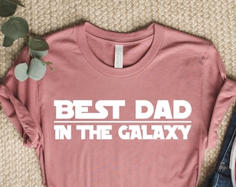 Maglietta "Il miglior papà della galassia", regalo per la festa del papà, maglietta di Star Wars per papà, maglietta per papà, papà Disney, maglietta coordinata di Star Wars, maglietta Disney per papà.