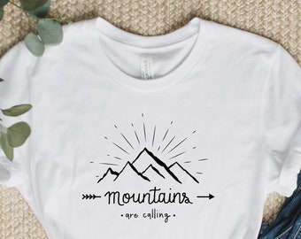 Mountains Are Calling Shirt: Hiking Adventure Tee