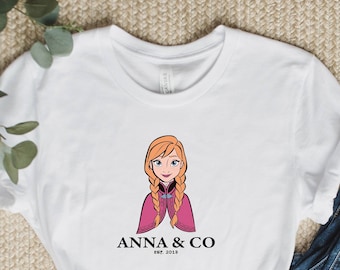 Disney Princess Anna and Co EST 2013, Disneyworld Shirt, Disneyland Shirt, Disney Princess Anna Shirt,Frozen Magic Kingdom Anna Princess Tee