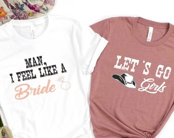 T-shirts voor een vrijgezellenfeest in countrystijl: Nashville Bride Squad Tees