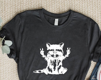 Cute Raccoon Shirt, Raccoon Shirt, Raccoon Lover Shirt, Raccoon Gift ,Raccoon t-shirt, Animal Lover Gift Shirt, Stay Trashy Raccoon Shirt