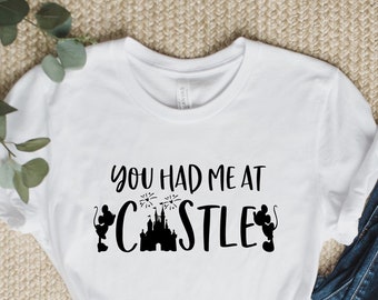 Disney Sie hatte mich Schloss Shirt, Disneyland Schloss Ikone, Schloss Disney T-Shirt, Reise nach Disneyland, Geschenk für Disney-Liebhaber, Benutzerdefiniertes T-Shirt, Disney T-Shirt