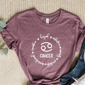 Cancer Zodiac Shirt, Cancer Zodiac Gift, Cancer Horoscope Shirt, Cancer Astrology Shirt, Cancer Sign Shirt, Zodiac Shirt, Birthday Gifts Tee