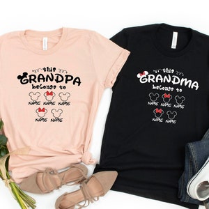 Personalized Grandpa/Grandma Belongs To Shirt: Father's/Mother's Day Gift