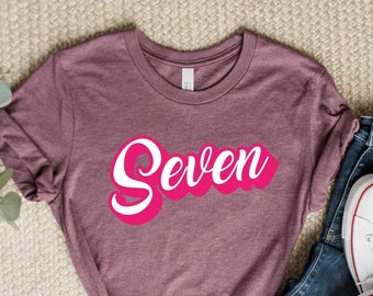 7th Birthday Shirt Retro Birthday Girl,Seven,7th Birthday Gift,Seven Birthday Girl,7th Birthday Girl,7th Birthday Party Kids Cute Groovy.