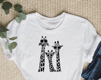 Funny Giraffe Shirt: Sarcastic Tee, Comic Animal Graphic