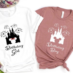 Maglietta per bambina di compleanno Disney, Maglietta per bambino Disney, Magliette per compleanno abbinate per la famiglia, Maglietta per la famiglia Disney, Maglietta per gruppo ragazzo-ragazza, Maglietta per festa di compleanno