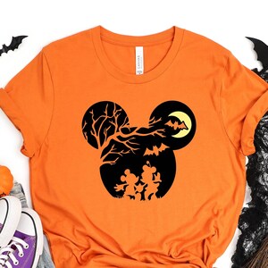 Mickey Minnie Disney Halloween Shirt, Halloween T-shirt, Süßes oder Saures T-Shirt, Halloween Party Shirt, Herbstkleidung, lustiges Halloweenkostüm