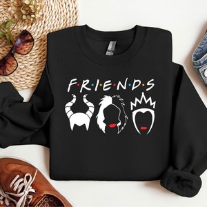 Friends Princess Villains Bad Girls Sweatshirt, Disney Princess Sweatshirt, Villain Sweater, Evil Friends Sweatshirt,Disney Matching Sweater