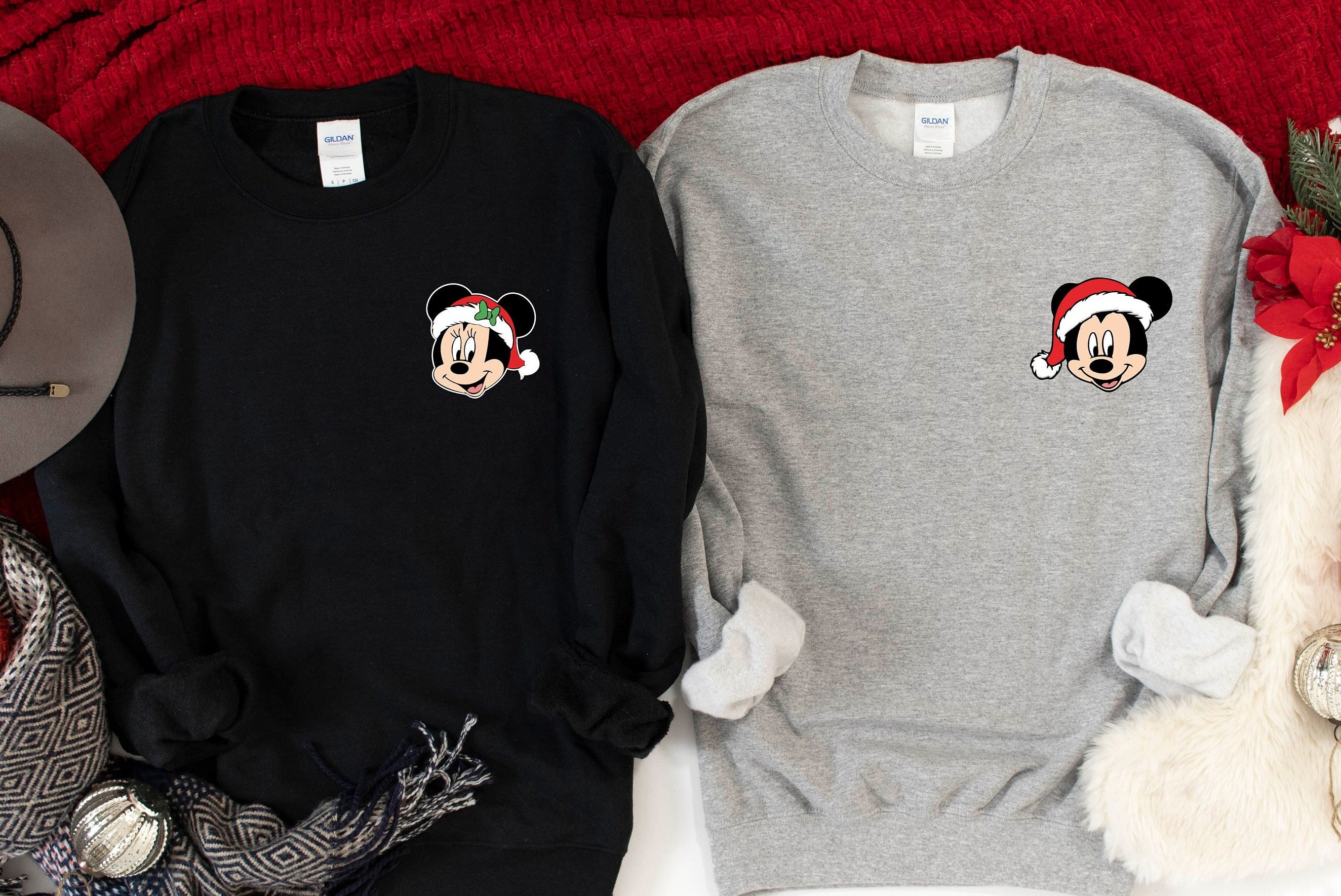 Mickey and minnie couple sweater - Etsy España Mickey and minnie couple sweater - Etsy España