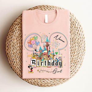 Personalisierte Disney Geburtstagskind Shirt, Benutzerdefinierte Name Geburtstag Junge T-Shirts, Disney Familie Passendes T-Shirt, Disney Trip, Disneyworld passendes T-Shirt