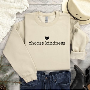Teacher Appreciation Cute Choose Kindness Sweatshirt, Be Kind Gift Sweater, Positive Affirmation Hoodie, Team Teacher Gift For Teacher Sweat