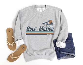 Golf van Mexico Sweatshirt, Gulf Coast trui, historische Golf van Mexico, Golfo de Mexico, cadeau voor Mexico-liefhebber, Golf van Mexico cadeauprotest