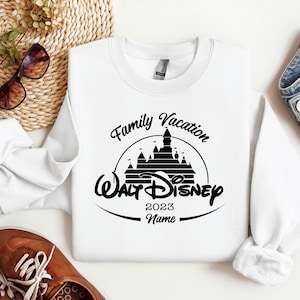 Walt Disney Custom Family Vacation Sweatshirt, Custom Disney Sweatshirt,Disneyworld Family Gift, Disney Vacation Family Disneyworld Vacation