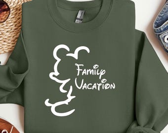 Sudadera de Mickey para vacaciones familiares, regalo para parejas, sudadera encantadora, sudadera con capucha de viaje mágico, Mickey Mouse animado, sudadera de viaje a Disney