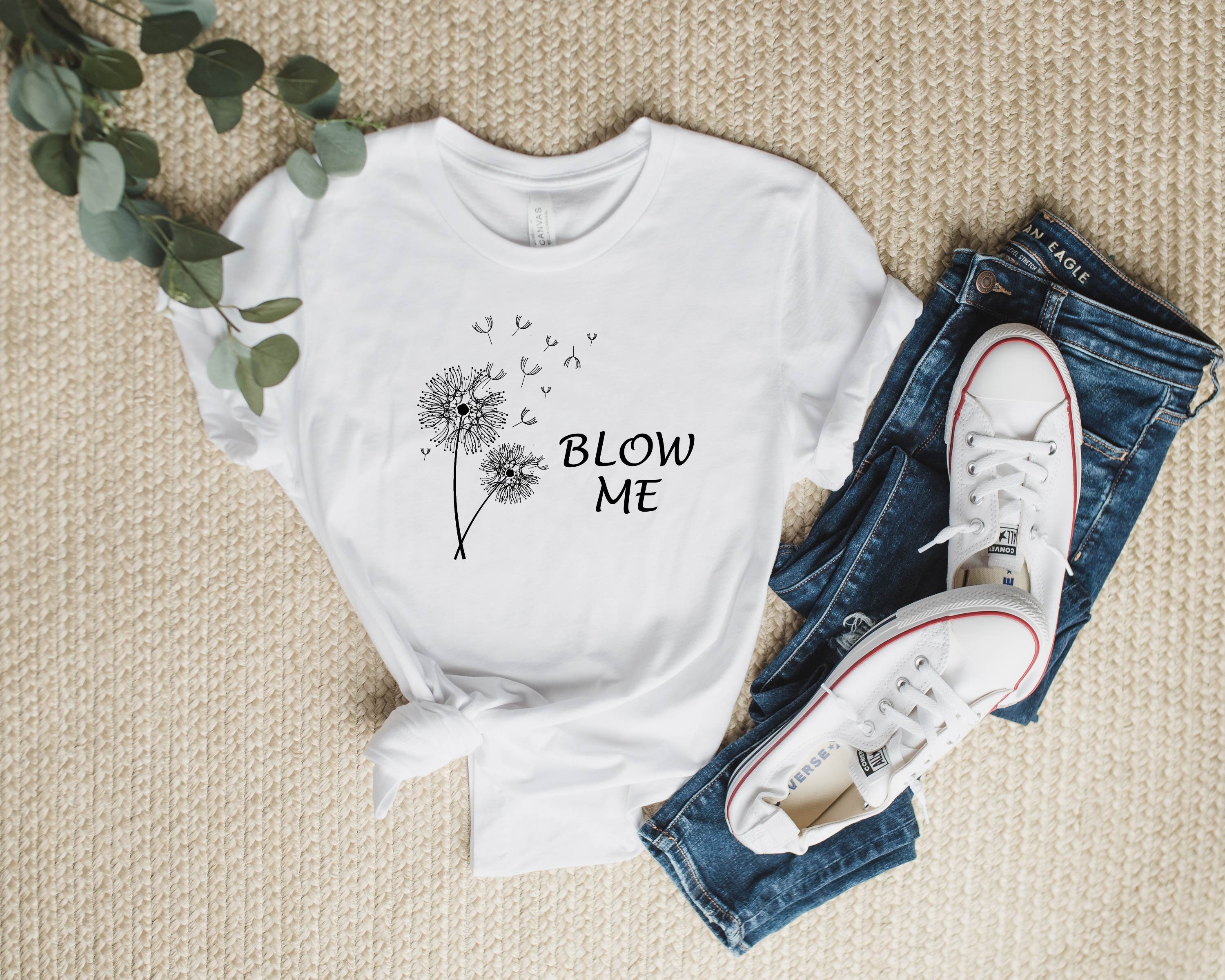 Discover Blow Me Dandelion Shirt, Dandelion Wishes Shirt, Blow Me Tee Gift, Women Blow Me Shirt, Women Blow me Best Shirt, Cute  Womens Shirt