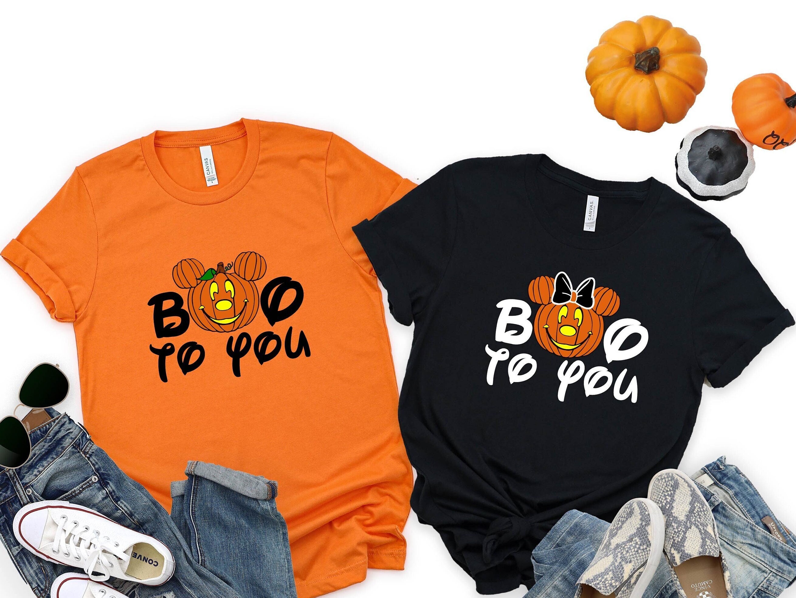 Discover Boo To You Disney Halloween Mickey Minnie Shirts