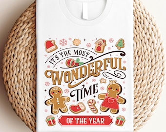It’s the Most Wonderful Time of the Year Christmas Cookie Shirt, Family Christmas Shirt,Trendy Xmas Gingerbread Shirt, Xmas Party Gift Shirt