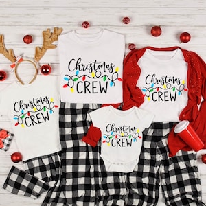 Christmas Crew Shirt, Family Christmas Season T-shirt, Christmas Lights Shirts, Christmas T Shirt, Christmas Party Xmas Gifts, Holiday Shirt