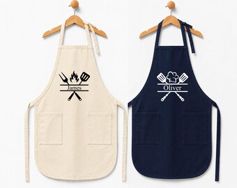 Personalized Custom Family Baking Gift, Couples Apron, Wedding Cooking Gift, Personalized Couples Kitchen Smock,First Home Housewarming Gift