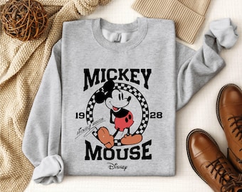 Disney Classic Mickey Mouse Pose Sweatshirt, Mickey Mouse Sweatshirt, Disney Classic Mickey Mouse Sweater, Mickey Sweatshirt, Mickey Hoodie