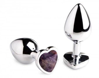 Amethyst Gemstone Anal Plug