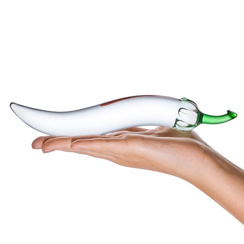 Hand Blown Chilli Pepper Glass Discreet Dildo Etsy