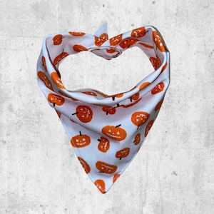 Jackolantern pumpkin Halloween dog bandana - fall dog bandana