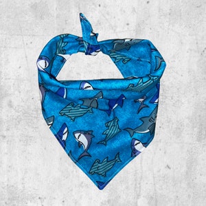 Sharks summer dog bandana