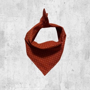 Rust orange fall autumn boho dog bandana