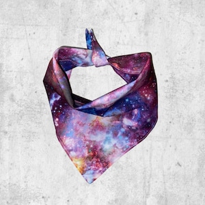 Galaxy outer space dog bandana