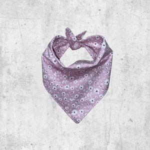 Pink purple lavender flowers floral spring easter dog bandana