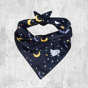 Ghosts and bats halloween dog bandana