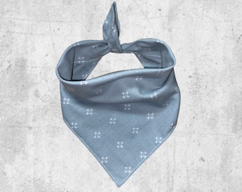 Light blue dog bandana - chambray