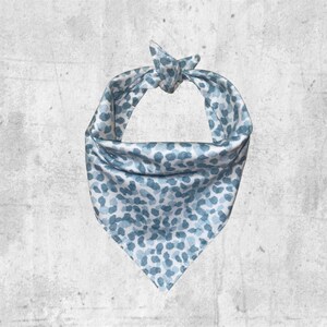 Dog bandana | Watercolor dog bandana | blue dots