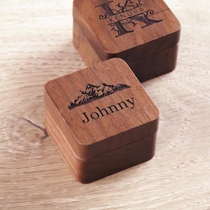 Personalized Walnut Wood Guitar Pick Box: Custom Engraved Gift