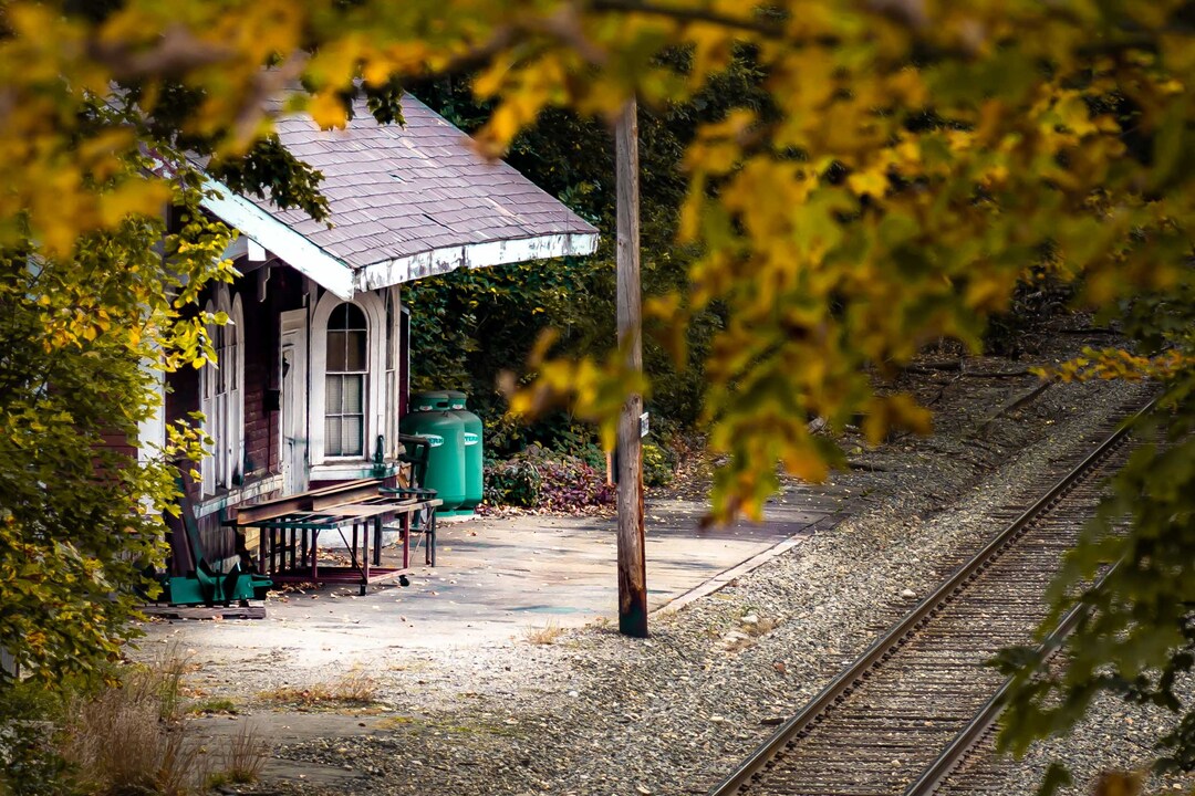 Railroad Tracks Shop With Fall Colors - Etsy